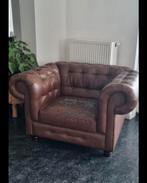 Chesterfield 2-zitsbank + fauteuil, Huis en Inrichting, Ophalen of Verzenden, Gebruikt