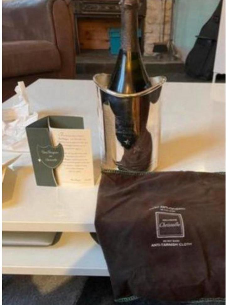 Dom Perignon zilveren emmer van Christofle, Antiek en Kunst, Antiek | Zilver en Goud, Zilver, Ophalen of Verzenden