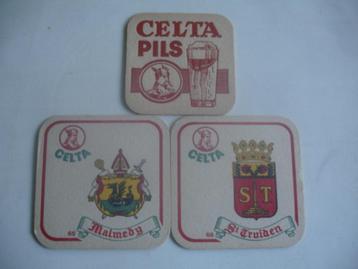 3 oude bierviltjes van Celta Pils Meiresonne voor € 1,50. beschikbaar voor biedingen