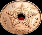 Belgium/Congo 5 Cents 1887, Verzenden, Overig, Losse munt