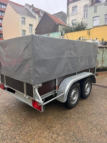 Remorques Double Essieux avec bache, Autos : Divers, Remorques, Enlèvement, Comme neuf