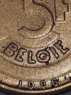 5 frank 1986 VL met dikke letters, Boudewijn 1, Enlèvement, Autre, Monnaie en vrac