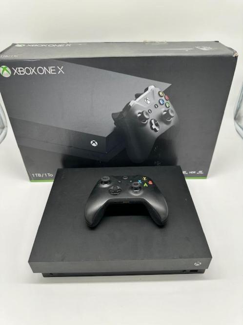 Xbox One X Console - 1TB | Compleet met doos, Games en Spelcomputers, Spelcomputers | Xbox One, Zo goed als nieuw, Xbox One X