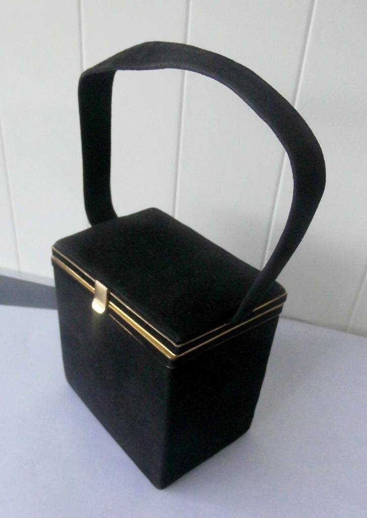 Vintage CHIC 50' kleine avondtas (10 x 10 cm), Handtassen en Accessoires, Tassen | Damestassen, Zo goed als nieuw, Avondtasje