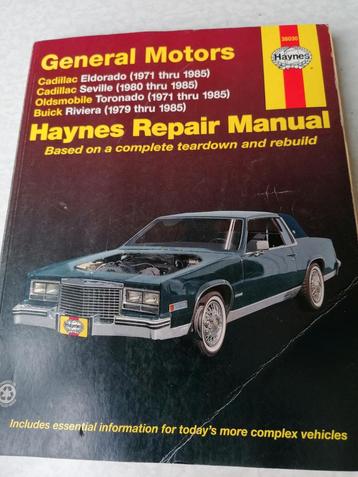 Cadillac Oldsmobile & buick ondehoudshandleiding Engelstalig beschikbaar voor biedingen