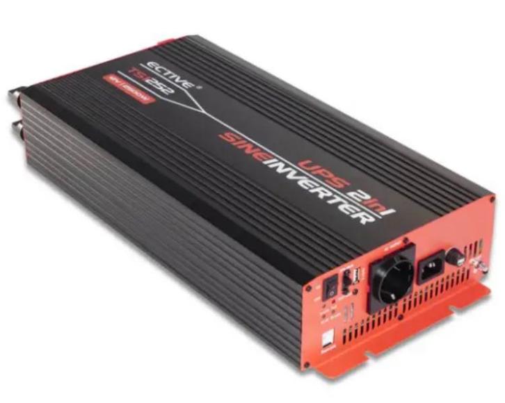 Zo goed als nieuw Ective TSI254 Sinus Inverter 2500W/24V+UPS, Caravans en Kamperen, Mobilhome-accessoires, Zo goed als nieuw, Ophalen of Verzenden