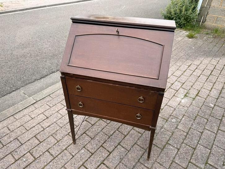 Houten secretaressebureau, Antiek en Kunst, Antiek | Meubels | Tafels, Ophalen