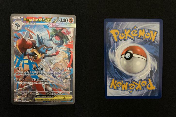 1x Mega Lucario ex (MEG 179) Mega Evolutions - Pokemon - NM!, Hobby en Vrije tijd, Verzamelkaartspellen | Pokémon, Nieuw, Losse kaart