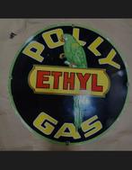 emaille bord polly gas groot, Verzamelen, Merken en Reclamevoorwerpen, Ophalen of Verzenden, Gebruikt, Reclamebord