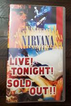 Nirvana Live tonight VHS, Musique et Concerts, Utilisé, Enlèvement ou Envoi