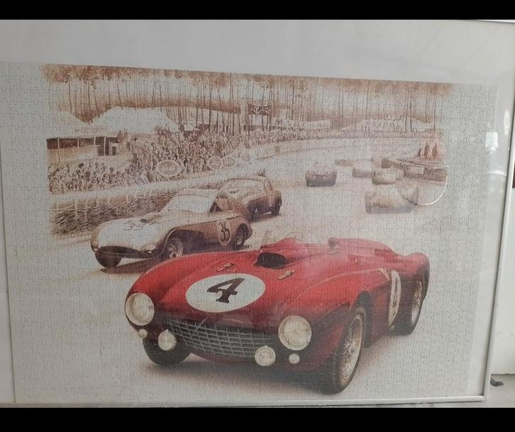 Duitse vintage Duitse autofoto met frame, Huis en Inrichting, Woonaccessoires | Wanddecoraties, Zo goed als nieuw, Ophalen of Verzenden