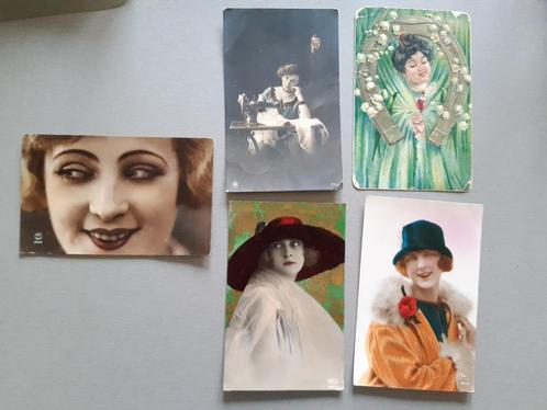 anciennes cartes postales romantiques fleurs de lys Art Déco, Collections, Cartes postales | Thème, 1920 à 1940, Enlèvement ou Envoi