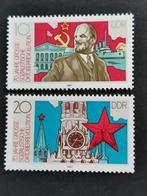 DDR 1987 - 70 jaar Oktoberrevolutie - Lenin, vlag **, Postzegels en Munten, Ophalen of Verzenden, DDR, Postfris