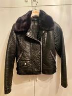 Lederen jacket dames medium, Zo goed als nieuw, Ophalen, Maat 38/40 (M), Zara