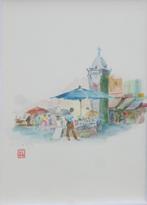 C. Mirik: Marktscene (44 x 53 cm), Ophalen of Verzenden