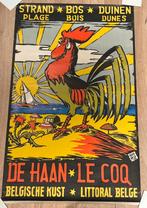Affiche originale De Haan - Le Coq, Collections, Enlèvement ou Envoi, Utilisé, Autres sujets/thèmes