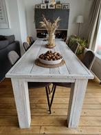 Stijlvolle landelijke eettafel – 240x80 cm, Huis en Inrichting, Tafels | Eettafels, Ophalen, 200 cm of meer, 50 tot 100 cm, Vijf personen of meer