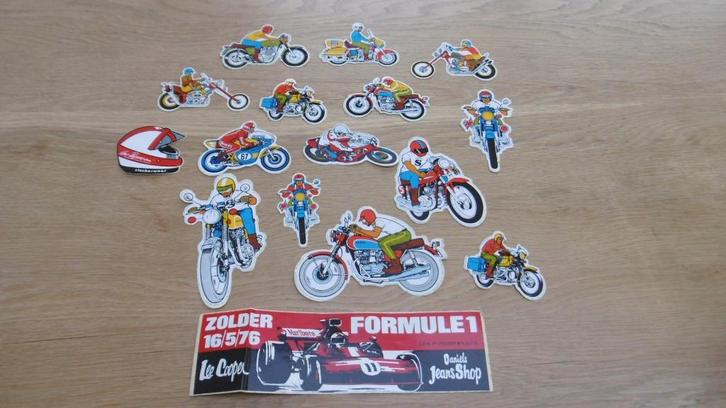 16 stickers van moto's, Motos, Accessoires | Autocollants, Enlèvement ou Envoi