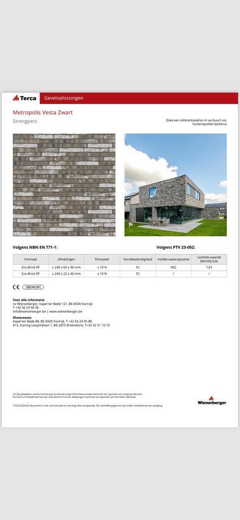 Briques de façade à vendre neufs rénovation ou constructi, Doe-het-zelf en Bouw, Metselstenen, Bakstenen, Ophalen