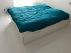 Twee persoonsbed Ikea Brimnes, Huis en Inrichting, Slaapkamer | Bedden, Ophalen, Zo goed als nieuw, Wit