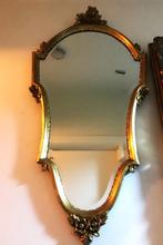 Spiegel met goud vergulde kader, Antiquités & Art, Antiquités | Miroirs, Enlèvement ou Envoi