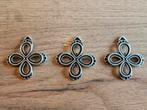 3 prachtige sieraden bedels model klaver 4 / ketting hangers, Ophalen of Verzenden, Nieuw, Bedel