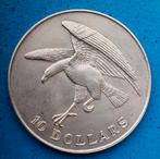Singapore  10 dollars  1973  Sea Eagle, Zuidoost-Azië, Zilver, Ophalen of Verzenden, Losse munt