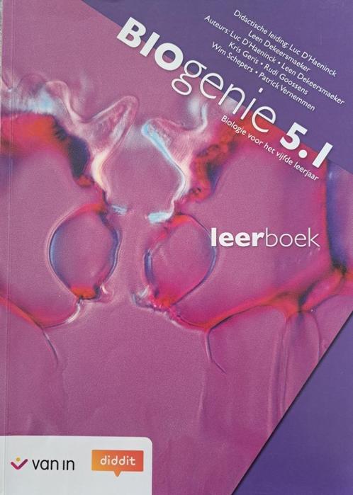 Leerboek Biogenie 5.1 – Biologie - Uitgeverij Van In, Boeken, Schoolboeken, Zo goed als nieuw, Biologie, ASO, Ophalen of Verzenden