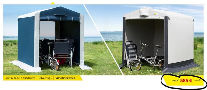 Schuurtent, Caravans en Kamperen, Tenten, Zo goed als nieuw, Ophalen