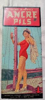 Reclamebord jaren 40 Ancre Pils, Verzamelen, Merken en Reclamevoorwerpen, Ophalen of Verzenden, Zo goed als nieuw, Reclamebord