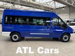 Ford Transit 2.4 Diesel | WEBASTO | 8+1 LANG | AIRCO, Auto's, Gebruikt, 4 cilinders, Blauw, 9 zetels