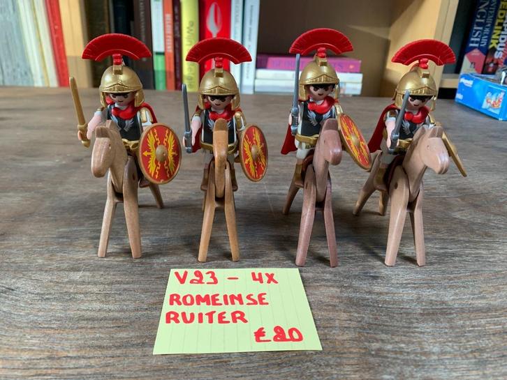 PLAYMOBIL V23: LOT 4 ROMEINSE RUITERS, Kinderen en Baby's, Speelgoed | Playmobil, Zo goed als nieuw, Los Playmobil, Ophalen of Verzenden