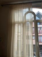 Linnen gordijnen met rail, Ophalen, Zo goed als nieuw