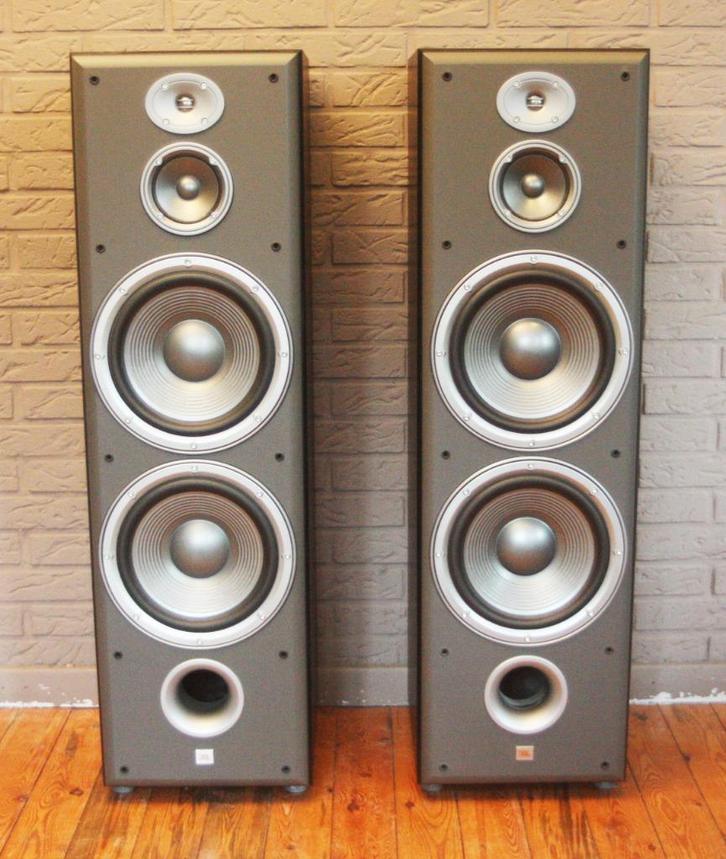 JBL TOP Luidsprekers / Model E100 / 250 Watt / 8 Ohm, Audio, Tv en Foto, Luidsprekerboxen, Zo goed als nieuw, Front, Rear of Stereo speakers