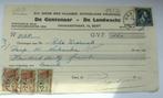 kwijtingsbon met fiscale zegels De Gentenaar - De Landwacht, Ophalen of Verzenden, Overige typen