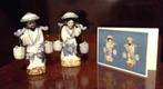 Porseleinen postuur, paar Chinese waterdragers, Antiek en Kunst, Ophalen of Verzenden
