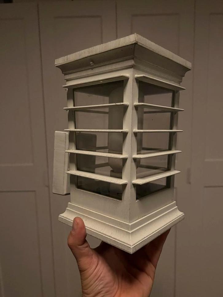 3 wandlampen voor veranda of buiten washed white compleet, Tuin en Terras, Buitenverlichting, Zo goed als nieuw, Ophalen of Verzenden