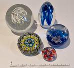 Glaswerk (5 stuks) waaronder 1xMurano, presse papier, Antiek en Kunst, Ophalen of Verzenden