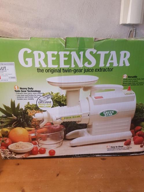 Green Star Twin Gear extracteur de jus, Electroménager, Mélangeurs de cuisine, Utilisé, Enlèvement