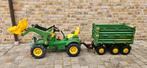 Tractor met schep en kiepwagen (John Deere), Ophalen, Gebruikt