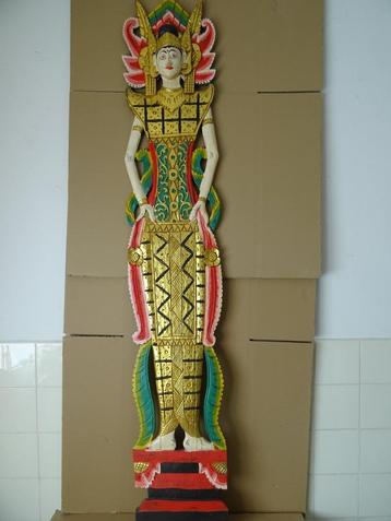 Verguld houtsnijwerk Indonesië 169cm Sang Hyang Tunggal 1970 beschikbaar voor biedingen