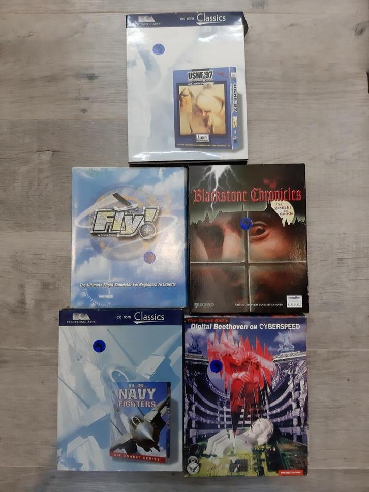 5 pc bigbox games, Games en Spelcomputers, Games | Pc, Zo goed als nieuw, Ophalen of Verzenden