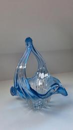 Blauwe vaas in Venetiaans Murano glas, Antiek en Kunst, Ophalen