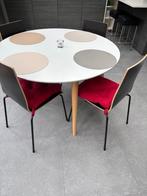 Ronde tafel, Huis en Inrichting, Tafels | Eettafels, Ophalen, Gebruikt, Rond, Modern