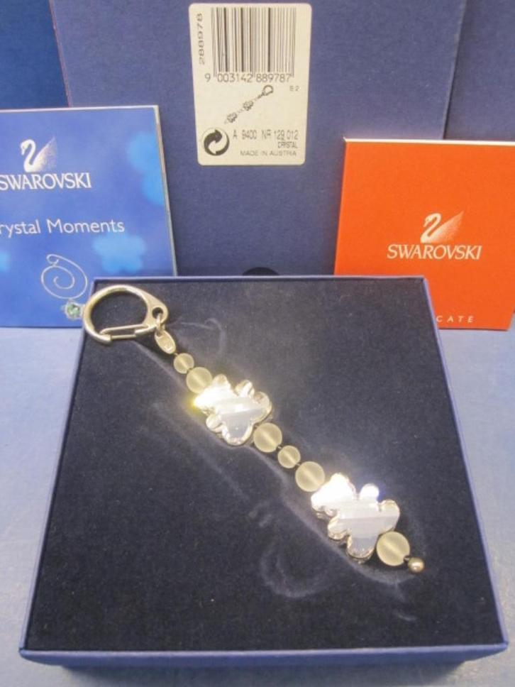 Swarovski Sleutelhanger met Beertjes, Verzamelen, Swarovski, Nieuw, Figuurtje, Ophalen of Verzenden