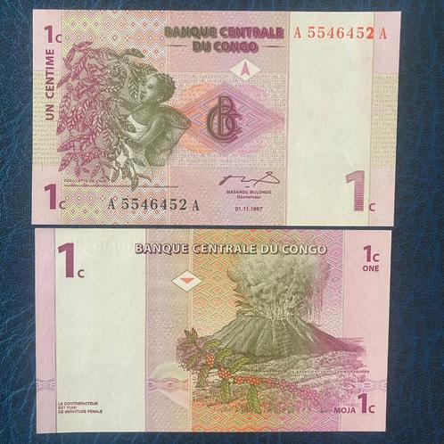 Congo - 1 cent 1997 - Pick 80 - UNC, Postzegels en Munten, Bankbiljetten | Afrika, Los biljet, Overige landen, Ophalen of Verzenden