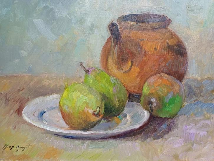 Schilderijen M.VAN DEN BEMPT  "Stilleven"   50x40, Antiek en Kunst, Kunst | Schilderijen | Klassiek, Ophalen of Verzenden