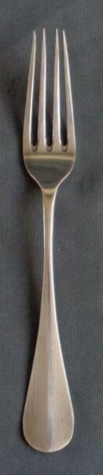 JAGER SOLINGEN HOLLANDS GLAD verzilverde tafelvork 21cm vork, Gebruikt, Ophalen of Verzenden