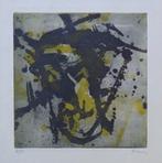 GÜNTHER KRAUS / ABSTRACTIE / KLEURETS / 50x35cm / SIG / 1960, Antiek en Kunst, Kunst | Litho's en Zeefdrukken, Ophalen of Verzenden