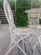 oude metalen tuinset, Ophalen